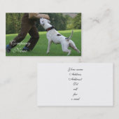 Schutzhundのアメリカ人のブルドッグ 名刺 (正面/裏面)