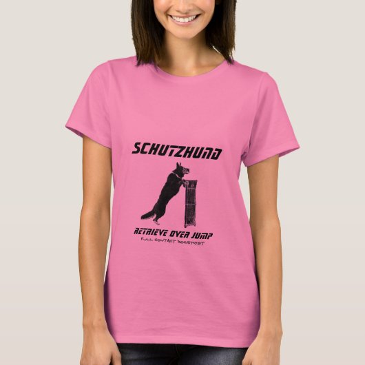 Schutzhundは取り出します Tシャツ (正面)