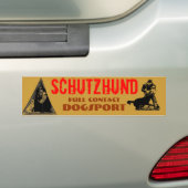 Schutzhund バンパーステッカー (車上)