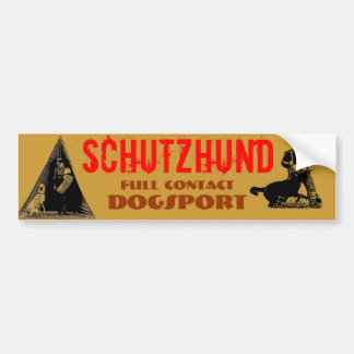 Schutzhund バンパーステッカー