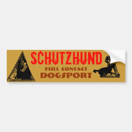 Schutzhund バンパーステッカー (正面)