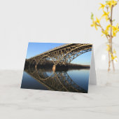 Schuylkillの川上の橋 カード (黄色い花)