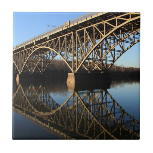 Schuylkillの川上の橋 タイル (正面)