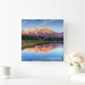 Schwabacherの着陸 スクエア壁時計 (ホーム)