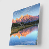 Schwabacherの着陸 スクエア壁時計 (傾斜)