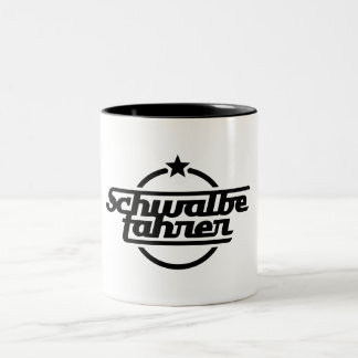 Schwalbefahrer (schwarz) ツートーンマグカップ
