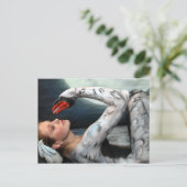 Schwan swan leda postcard postkarte bodypainting b ポストカード (スタンド正面)