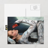 Schwan swan leda postcard postkarte bodypainting b ポストカード (正面/裏面)