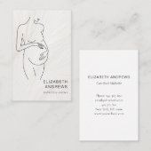 Schwangere, schlicht-moderne Visitenkarte 名刺 (正面/裏面)
