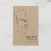 Schwangere, schlicht-moderne Visitenkarte 名刺 (正面)