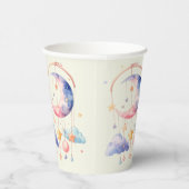 Schwangerschaft baby wolken mobile Pappbecher 紙コップ (右)