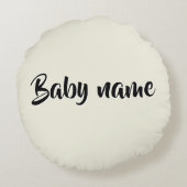 Schwangerschaft verkünden 2026 Rakete Weltraum ラウンドクッション (裏面)