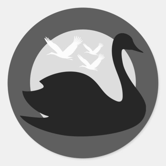 Schwanz-Risiko für Schwarzen ラウンドシール (正面)