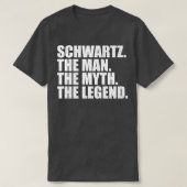 SchwartzSchwartzファミリー名Schwartz姓Sc Tシャツ (デザイン正面)