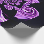 Schwarz Lila ラッピングペーパー (角)