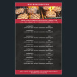 Schwarz, Rot チラシ<br><div class="desc">Flyer in Schwarz Rot,  gut geeignet für Restaurants,  Essen-Lieferservice. Editieren Sie ihr Produkt einfach,  laden Sie ein Foto ihrer Wahl hoch und ergänzen Sie es durch ihren Text. Sie können die Schriftart,   Farbe und die Position individuell durch "weitere Personalisierung" auswählen.</div>