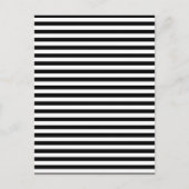 Schwarz & Weiß gestreifte ポストカード (正面)
