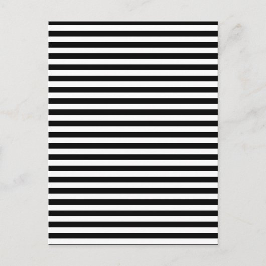 Schwarz & Weiß gestreifte ポストカード (正面)