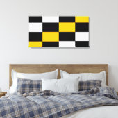 Schwarz-Weiss Kontrast キャンバスプリント (インサイチュ (寝室))