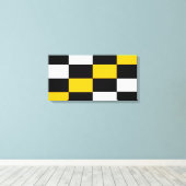 Schwarz-Weiss Kontrast キャンバスプリント (インサイチュ (ウッドフロア))