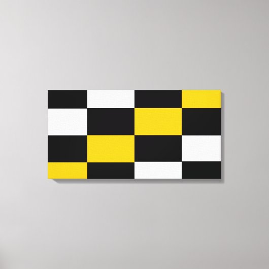 Schwarz-Weiss Kontrast キャンバスプリント (正面)