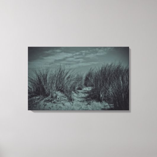 Schwarz - Weiße Dünen キャンバスプリント (正面)