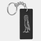 Schwarze Eule キーホルダー (正面左)