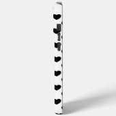 Schwarze Herzen auf Weiß, edel, frech und jung Case-Mate iPhoneケース (裏面 / 左)