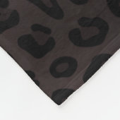 Schwarze Jaguar Flecken Druck フリースブランケット (角)