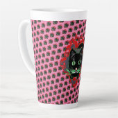 Schwarze Katze カフェラテマグ (左アングル)