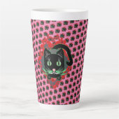 Schwarze Katze カフェラテマグ (正面)