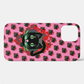Schwarze Katze Case-Mate iPhoneケース (裏面 (横))