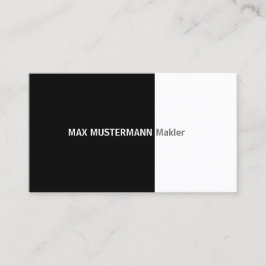 Schwarze professionelle Visitenkarte 名刺