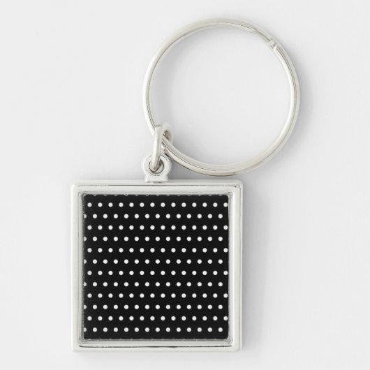 schwarze punkte polka dots gepunktet punktiert tup キーホルダー (正面)