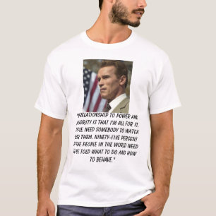 Schwarzenegger、"力への私の人間関係および… Tシャツ