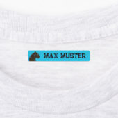 Schwarzer Panther blau 96 schmale Kinder ラベル (貼付)