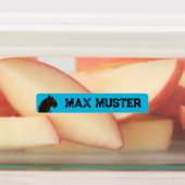 Schwarzer Panther blau 96 schmale Kinder ラベル (貼付)