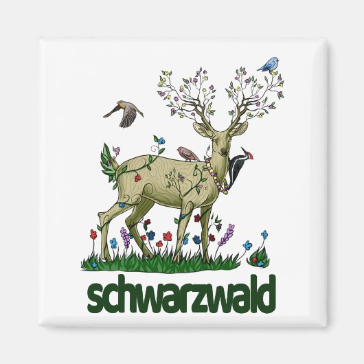 schwarzwald – ブラックフォレスト マグネット (正面)