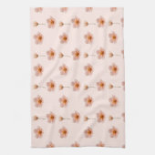 Schwebende Blumenmelodie キッチンタオル (縦)