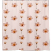 Schwebende Blumenmelodie シャワーカーテン (正面)
