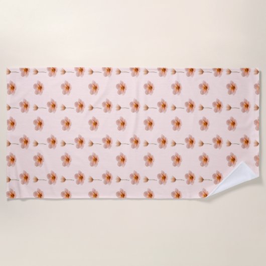 Schwebende Blumenmelodie ビーチタオル (正面)