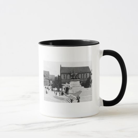 Schweidnitz、Breslauポーランド、c.1910の眺め マグカップ (右)
