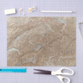 Schweizのスイス連邦共和国の地図書の地図は死にます 薄葉紙 (クラフト)