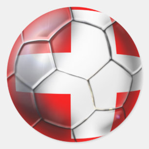 Schweizスイス連邦共和国のサッカーボールはギフトに送風します ラウンドシール