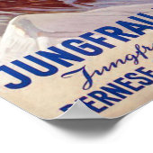 " Schweiz: 1936 Berner Oberland - Jungbahn Reise ポスター (角)