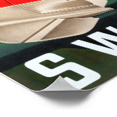 " Schweiz: 1948 - SWISSAIR Werbe Reise ... ポスター (角)