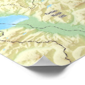 " Schweiz: 2017/heute - Kanton Bern Landkarte ポスター (角)