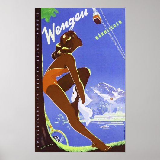 " Schweiz: 2021/heute Bern - Wengen Mainnl.麗瀬 ポスター (正面)