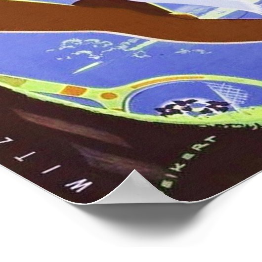 " Schweiz: 2021/heute Bern - Wengen Mainnl.麗瀬 ポスター (角)