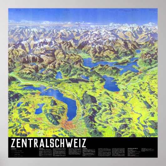 " Schweiz: 2021/heute - Zentralschweiz Panorama ポスター (正面)